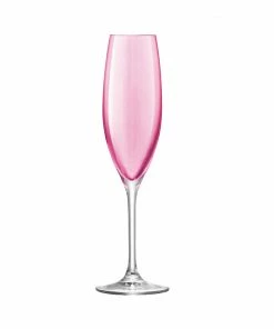 LSA International Polka Champagne Flute 225 ml Pastel Assorted X 4 Pcs 12 LSA International Polka Champagne Flute 225 ml Pastel Assorted X 4 Pcs