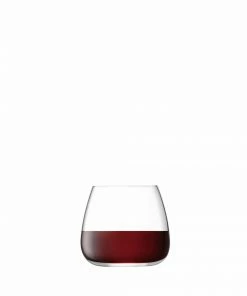 LSA International Set of 2 Wine Culture Stemless Wine Glasses