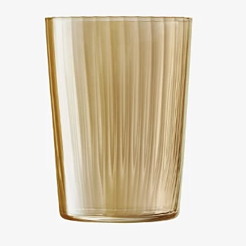 LSA International 560ml Gems Ripple Glass Amber - Set of 4 9 LSA International 560ml Gems Ripple Glass Amber - Set of 4