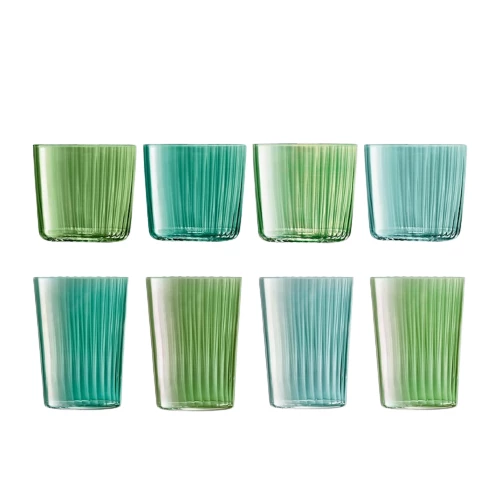 LSA International Gems Ripple Glass - Set of 8 3 LSA International Gems Ripple Glass - Set of 8