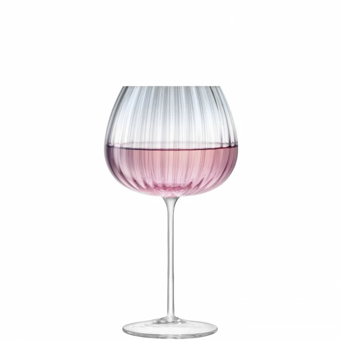 LSA International Set of 2 650ml Pink/Grey Dusk Balloon Goblets 4 LSA International Set of 2 650ml Pink/Grey Dusk Balloon Goblets