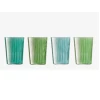LSA International 560ml Gems Ripple Glass Jade Green - Set of 4 1 LSA International 560ml Gems Ripple Glass Jade Green - Set of 4
