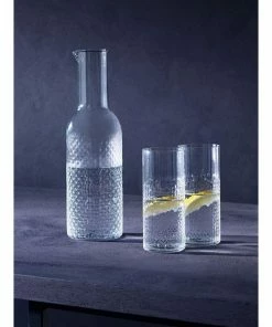 LSA International Clear Handmade Glass Wicker Carafe 1.2L -