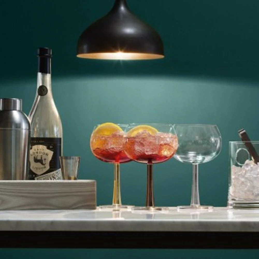 LSA International Set of 2 420ml Platinum Stem Gin Balloon Glasses 5 LSA International Set of 2 420ml Platinum Stem Gin Balloon Glasses