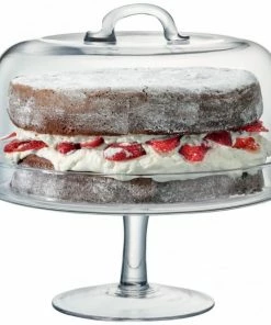 LSA International Serve Cakestand and Dome 26.5cm