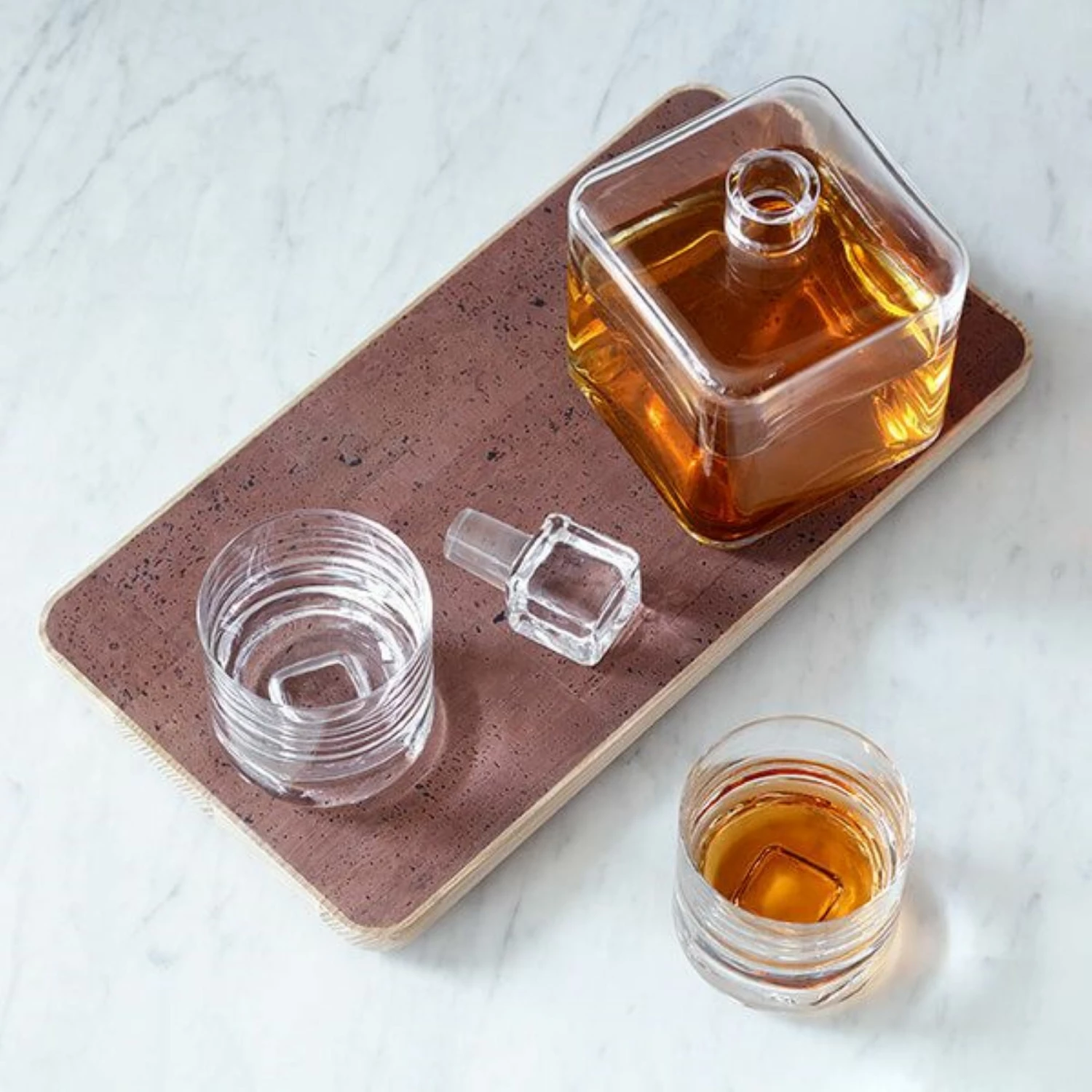 LSA International Cask Whisky Connoisseur Set with Ash/Cork Tray 7 LSA International Cask Whisky Connoisseur Set with Ash/Cork Tray