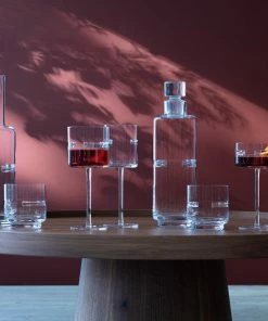 LSA International Set of 2 Horizon Hand-Cut Tumbler Glasses 9 LSA International Set of 2 Horizon Hand-Cut Tumbler Glasses