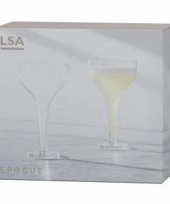 LSA International Set of 2 150ml Epoque Cocktail Saucer Glass