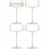 LSA International Set of 4 Metropolitan Champagne Saucer 2 LSA International Set of 4 Metropolitan Champagne Saucer