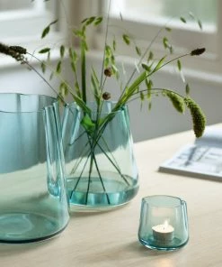 LSA International Sea Green 24cm Lagoon Lantern/Vase 13 LSA International Sea Green 24cm Lagoon Lantern/Vase