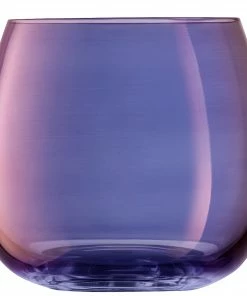 LSA International Set of 4 Aurora Polar Violet Stemless Glasses - 370ml 9 LSA International Set of 4 Aurora Polar Violet Stemless Glasses - 370ml