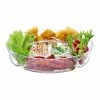 LSA International 35cm Mouth-Blown Glass Serve Multi Platter 1 LSA International 35cm Mouth-Blown Glass Serve Multi Platter