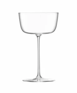 LSA International Borough Cocktail Saucer 240 ml Clear X 4 Pcs 10 LSA International Borough Cocktail Saucer 240 ml Clear X 4 Pcs