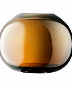 LSA International Epoque Handpainted Glass Vase Amber Lustre 13.5cm 6 LSA International Epoque Handpainted Glass Vase Amber Lustre 13.5cm
