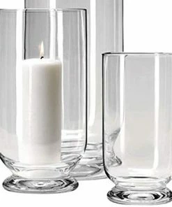 LSA International Large Terrace Glass Storm Lantern 40cm