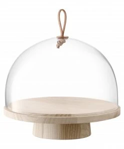 LSA International Ivalo Cake/Cheese/Pastries Dome on Ash Stand 28cm
