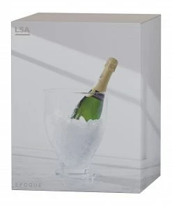 LSA International Epoque Mouthblown Glass Champagne Bucket 9 LSA International Epoque Mouthblown Glass Champagne Bucket