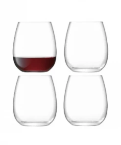 LSA International Stemless Glasses x 4