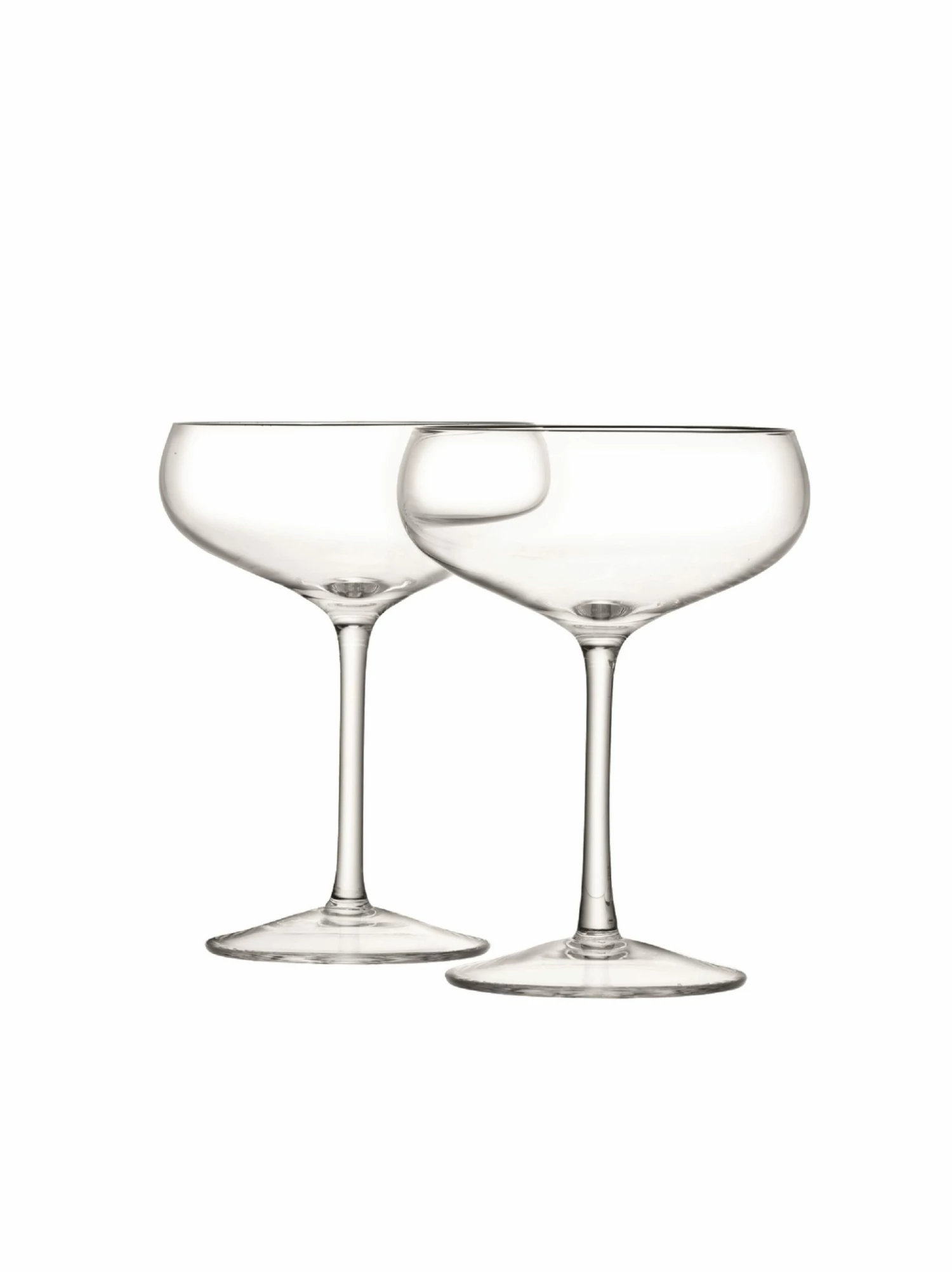 LSA International Set of 4 Wine Champagne Saucer 215ml 4 LSA International Set of 4 Wine Champagne Saucer 215ml