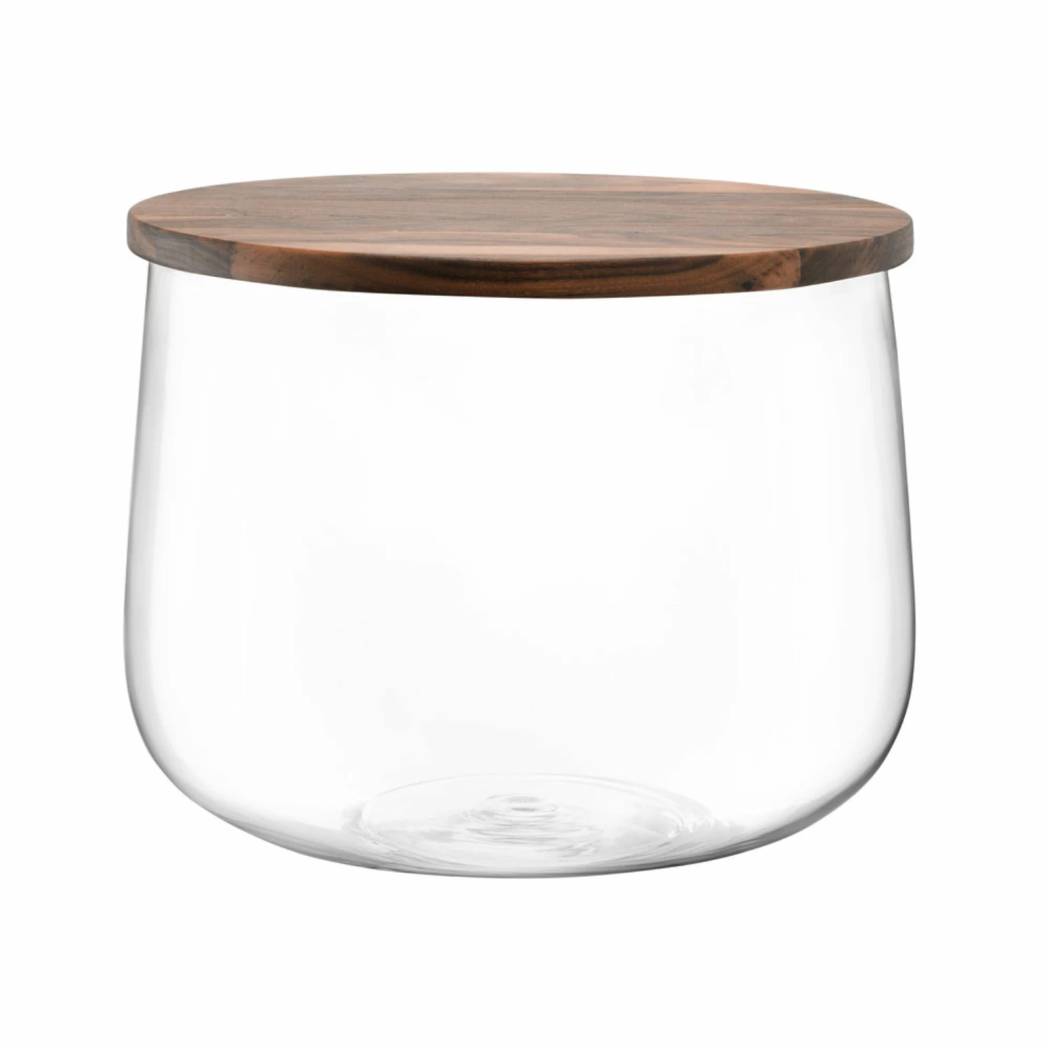 LSA International City Handmade Glass Bowl with Walnut Lid 22 cm 4 LSA International City Handmade Glass Bowl with Walnut Lid 22 cm