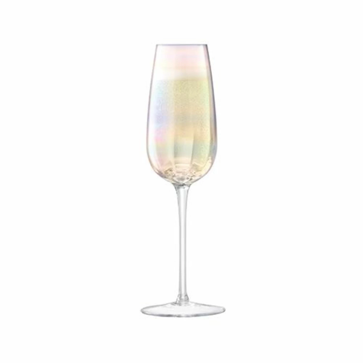 LSA International Set of 4 Pearl Champagne Flutes - 250ml 4 LSA International Set of 4 Pearl Champagne Flutes - 250ml