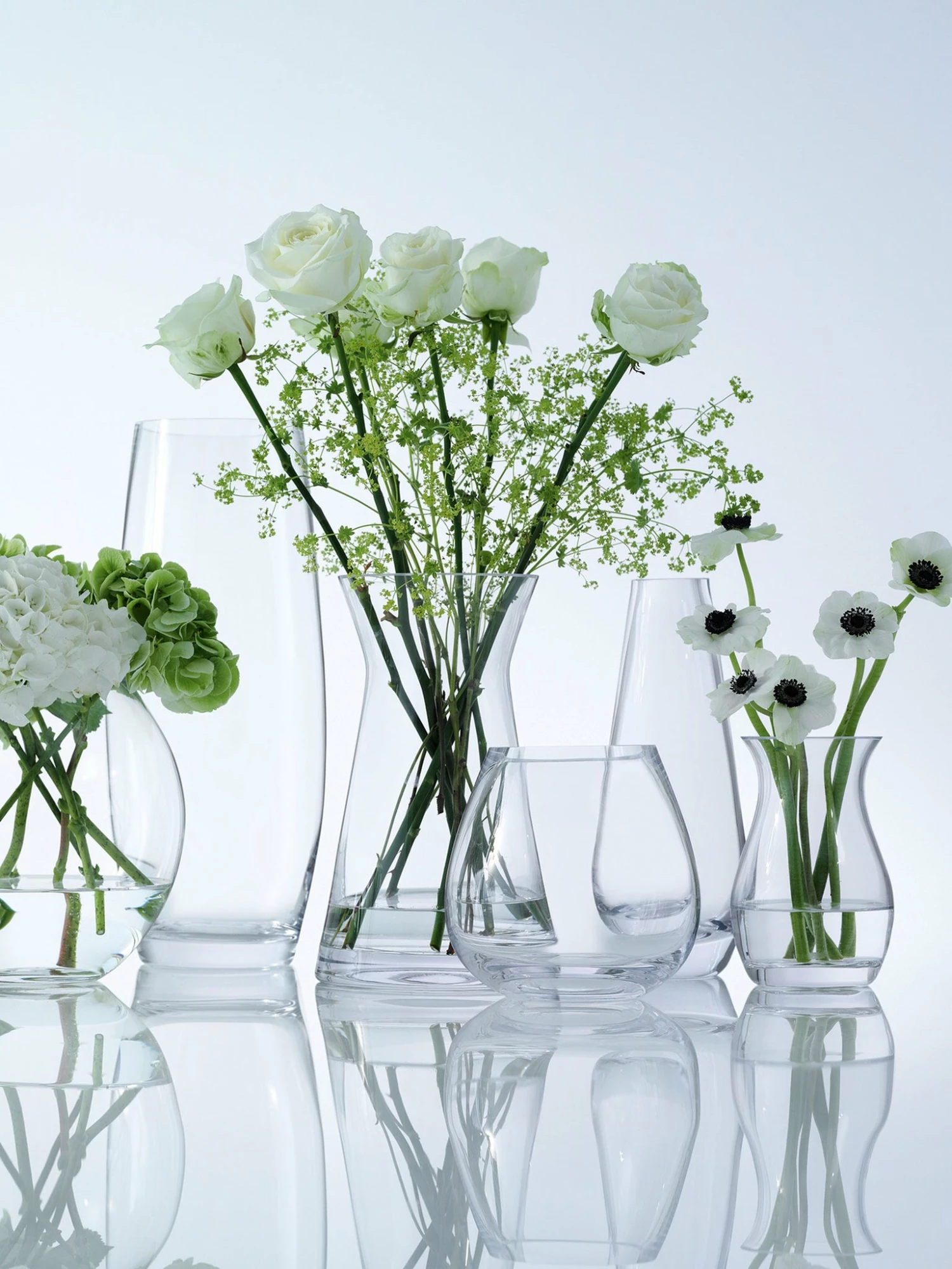 LSA International 9.5cm Clear Flower Mini Table Vase 5 LSA International 9.5cm Clear Flower Mini Table Vase
