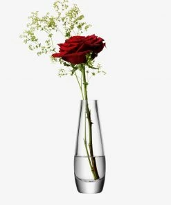 LSA International Clear Flower Single Stem Vase