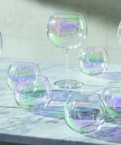 LSA International Set of 4 Pearl Bubble Balloon Glass 680ml 11 LSA International Set of 4 Pearl Bubble Balloon Glass 680ml