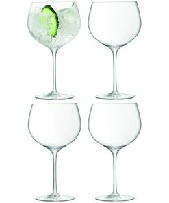 LSA International Set Of 4 Clear Gin Balloon Glass