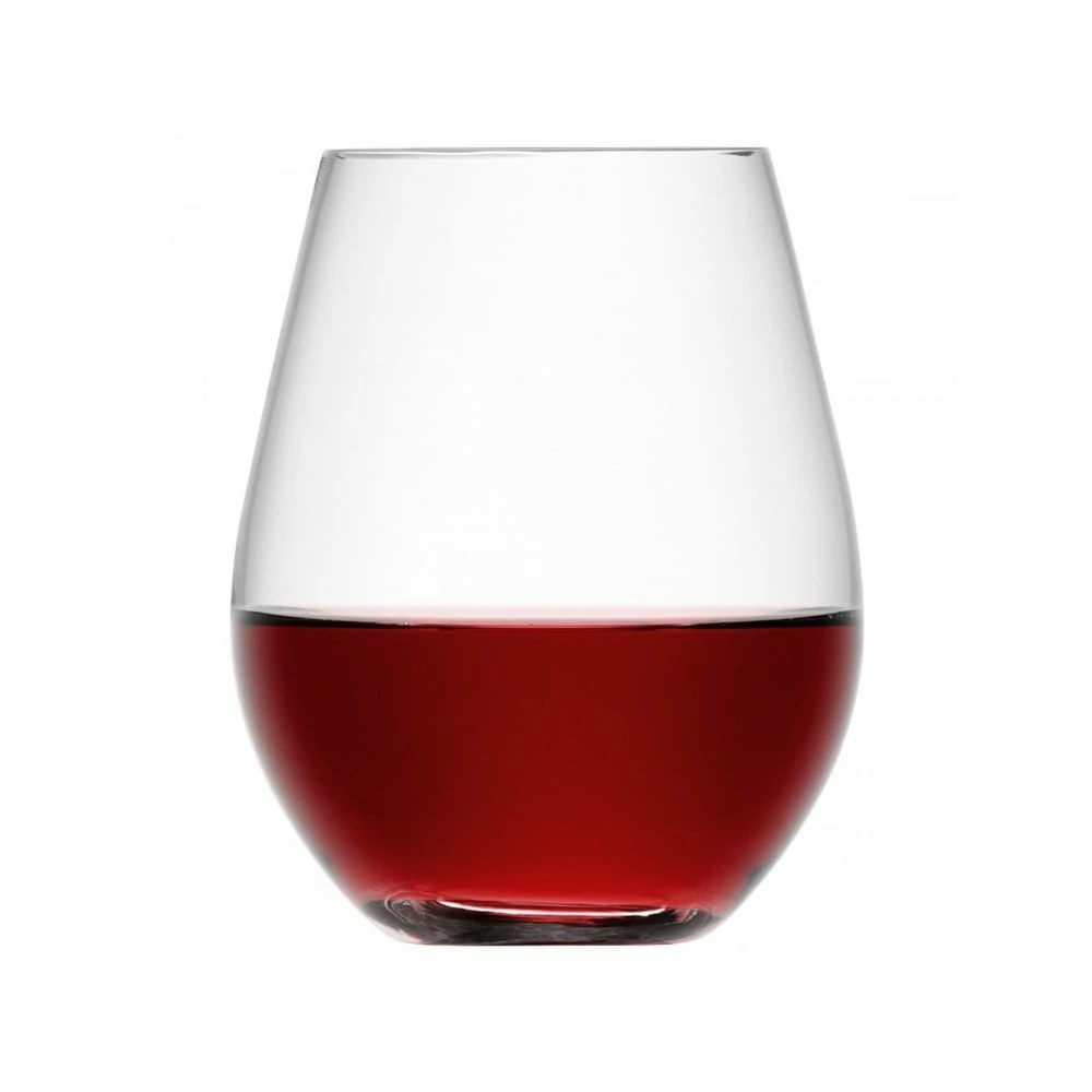 LSA International Set of 4 Stemless Red Wine Glasses 4 LSA International Set of 4 Stemless Red Wine Glasses