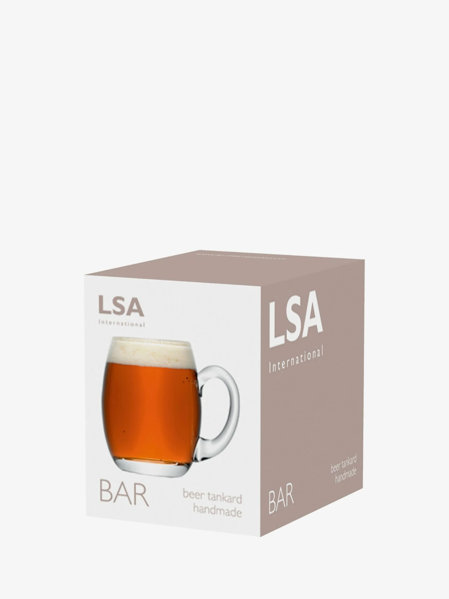 LSA International 500ml Clear Tankard Bar Beer Glass 5 LSA International 500ml Clear Tankard Bar Beer Glass