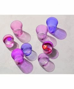 LSA International Set of 4 310ml Assorted Garnet Gems Tumbler Glasses 14 LSA International Set of 4 310ml Assorted Garnet Gems Tumbler Glasses