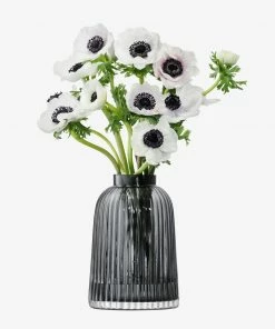 LSA International 20cm Grey Pleat Vase