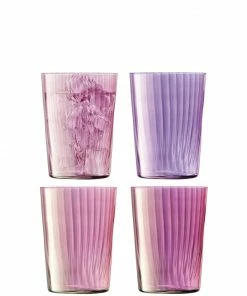 LSA International Set of 4 560ml Assorted Garnet Gems Tumbler Glasses