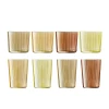 LSA International Gems Ripple Glass - Set of 8