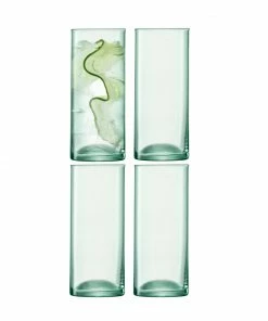 LSA International Canopy Beer Glass in Recycled Glass 520 Ml Clear X 4 Pcs