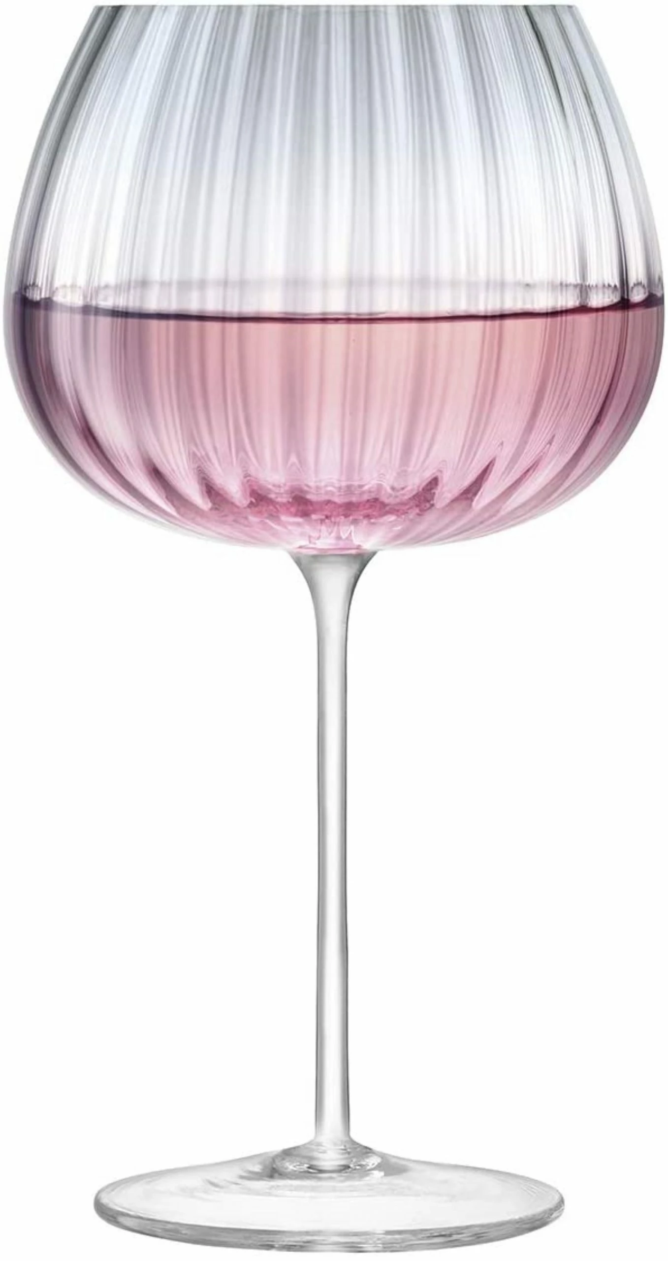 LSA International Set of 2 Pink/Grey Dusk Balloon Gin Glass 650ml 4 LSA International Set of 2 Pink/Grey Dusk Balloon Gin Glass 650ml