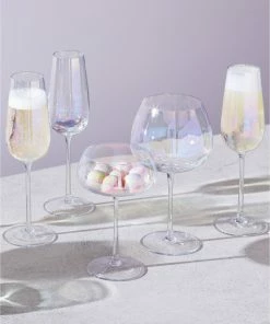 LSA International Set of 4 300ml Pearl Champagne Saucer