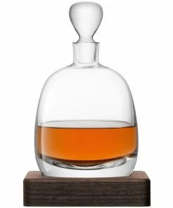 LSA International 1L Whisky Islay Decanter on a Walnut Base