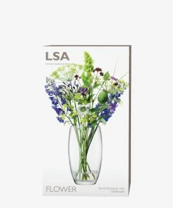 LSA International 25cm Clear Flower Garden Bouquet Vase 8 LSA International 25cm Clear Flower Garden Bouquet Vase