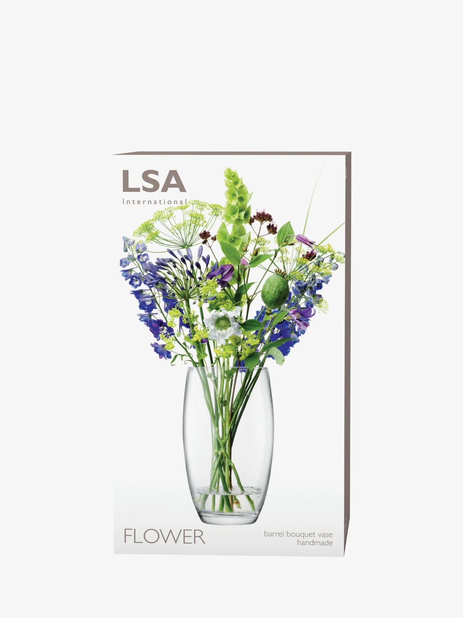 LSA International 25cm Clear Flower Garden Bouquet Vase 5 LSA International 25cm Clear Flower Garden Bouquet Vase