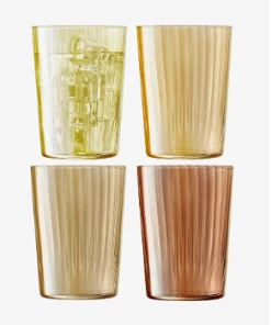 LSA International 560ml Gems Ripple Glass Amber - Set of 4 13 LSA International 560ml Gems Ripple Glass Amber - Set of 4