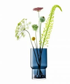 LSA International Sapphire Blue Utility Vase/Lantern - 30cm