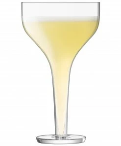 LSA International Set of 2 Epoque Cocktail Saucer Glasses