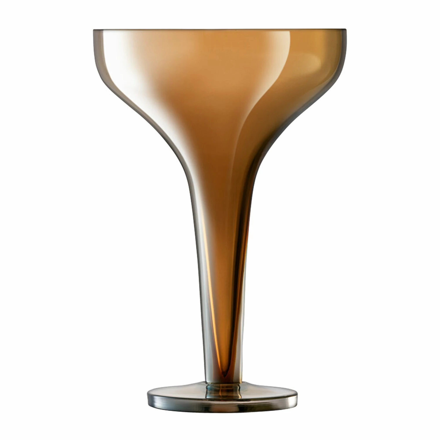 LSA International Set of 2 Amber Epoque Champagne Saucers 5 LSA International Set of 2 Amber Epoque Champagne Saucers