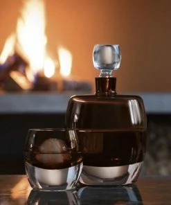 LSA International Peat Brown Whisky Club Whisky Set - Decanter & 2 Tumblers 9 LSA International Peat Brown Whisky Club Whisky Set - Decanter & 2 Tumblers