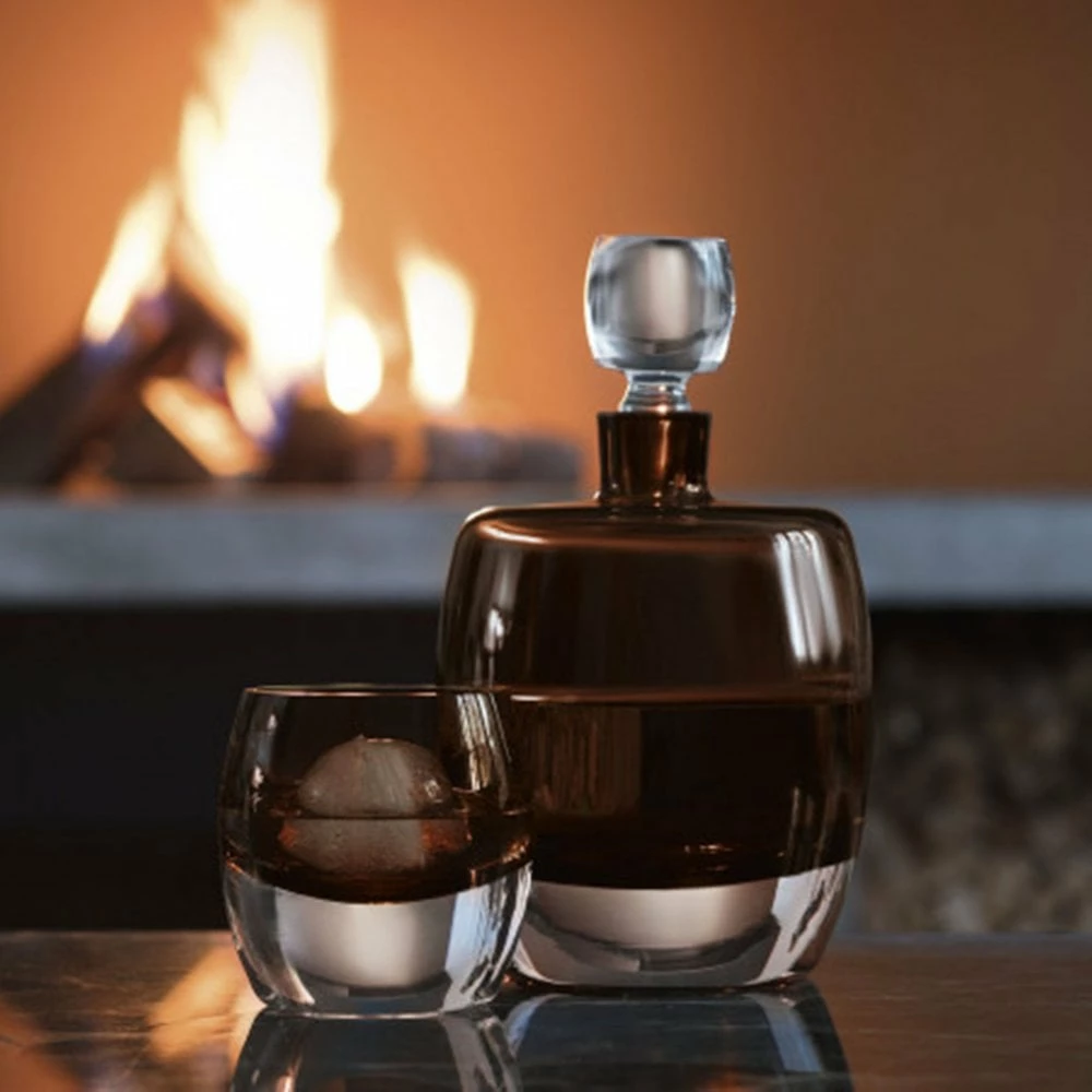 LSA International Peat Brown Whisky Club Whisky Set - Decanter & 2 Tumblers 5 LSA International Peat Brown Whisky Club Whisky Set - Decanter & 2 Tumblers