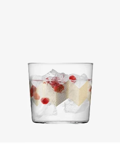 LSA International Chevron Tumbler 310ml Set of 4