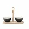 LSA International Black Pepper Utility Tapas Duo Set with Ash Tray 1 LSA International Black Pepper Utility Tapas Duo Set with Ash Tray