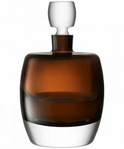 LSA International Peat Brown Whisky Club Whisky Set - Decanter & 2 Tumblers 10 LSA International Peat Brown Whisky Club Whisky Set - Decanter & 2 Tumblers